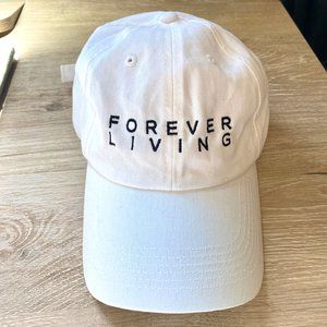 Brand New! "Forever Living" White Embroidered Hat